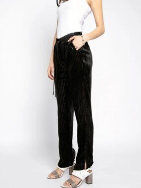 NWOT RtA Fiona Pant in Velvet Shiny Stripe Small